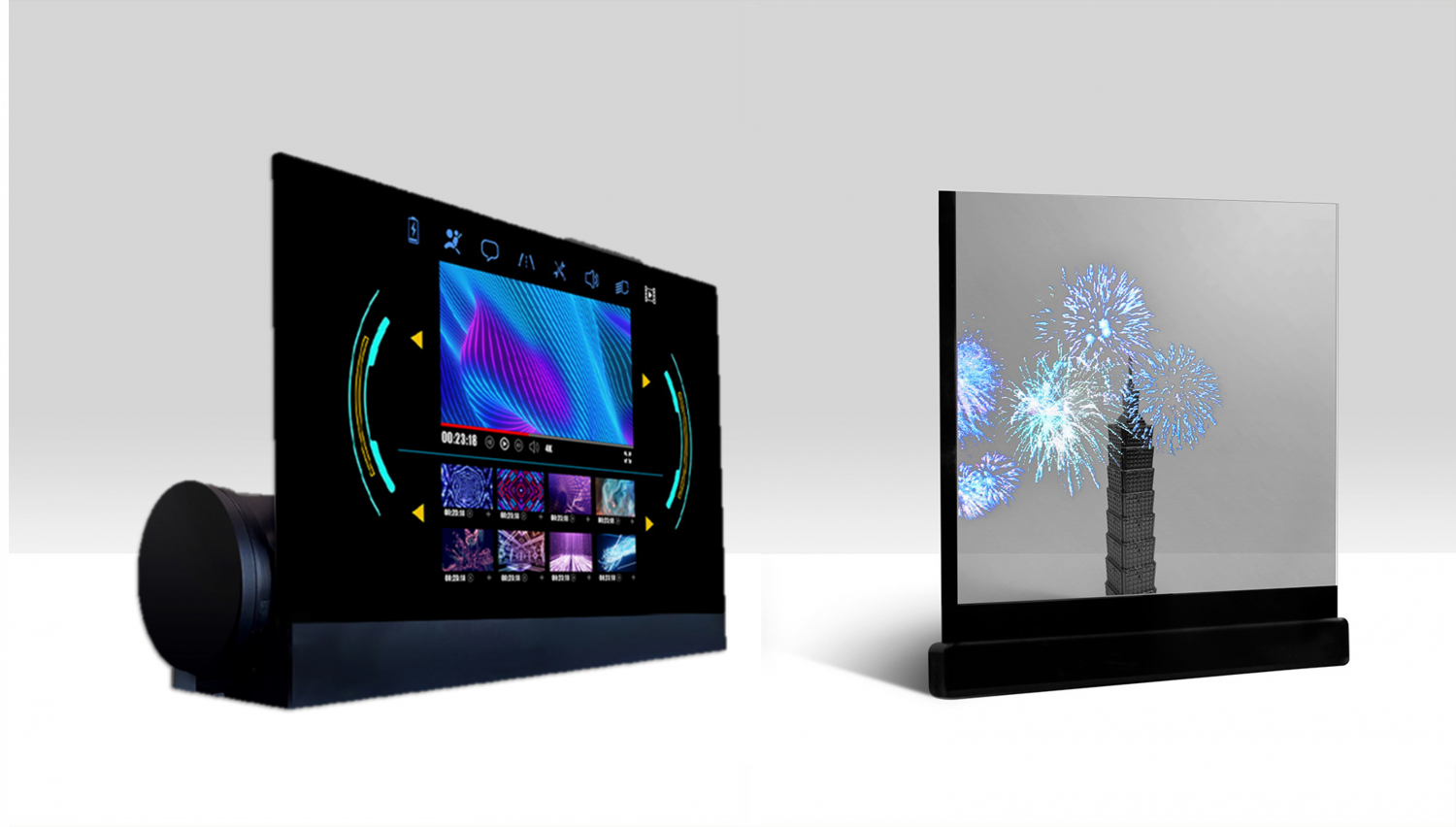 可卷式、折迭性、高透明